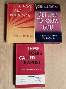 Lot of 3 Vintage Christian Books John Redhead Jimmie Heflin Sermons  Spiritual - Picture 1 of 8
