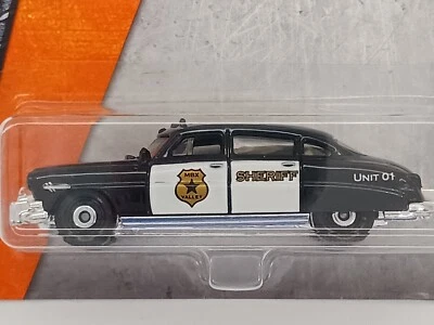 * '51 Hudson Hornet, Blk & White Sheriff Unit 1, Matchbox 2017 DVK13 - Image 1 of 4