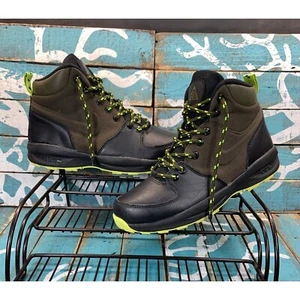 Nike Shoes Youth 5Y/W6.5 Manoa ACG Hiking Ankle Boots Black/Volt 613546-002 - Picture 1 of 11