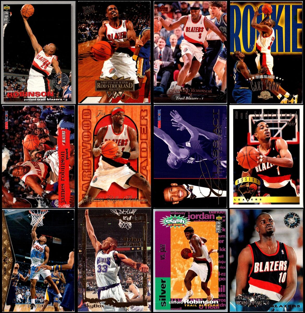 Portland Trailblazers 1995 Season Sports Trading Cards Portland Trailblazers 1995 Season Sports Trading Cards