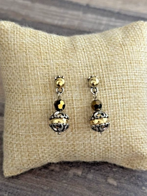 Pendientes Brighton Sol E Luna, oro/plata colgantes con cuentas Foto 1 de 4