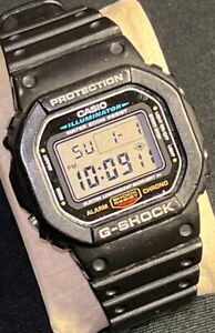 CASIO Illuminator G-Shock 1545 DW-5600E Chrono Digital Men's Watch New Battery!