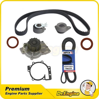 Kit de correa de distribución bomba de agua correa serpentina 6DPK1841 apto 99-09 Volvo C70 S60 V40 Foto 1 de 4