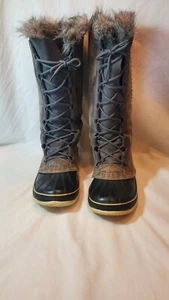 Bota Alta Sorel Cate The Great Wedge Negra Marrón Mujer Talla 12 EE. UU. Impermeable  - Imagen 1 de 12