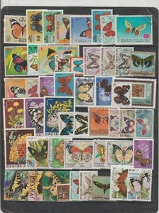 50 Sellos Mundiales Diferentes Tema Fauna Mariposas (GJ-137) - Imagen 1 de 1