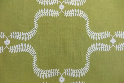 VANESSA ARBUTHNOTT FABRIC DESIGN  Up the Garden Path 6.8 METRES LIME 100% LINEN - Image 1 of 4