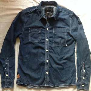RVLT REVOLUTION DENMARK DENIM L/S SHIRT THICK COTTON LARGE SLIM FIT - Bild 1 von 11
