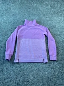 Under Armour Sweatshirt Girls Extra Large Purple 1/4 Zip Coldgear Pullover Kids - Picture 1 of 13