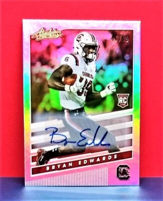 Bryan Edwards 2020 Chronicles Draft Picks Absolute Foil Auto RC SP 46/99 Raiders - Image 1 of 2
