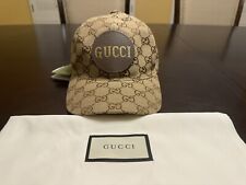 New Authentic Gucci GG Supreme Logo Baseball Hat Size S