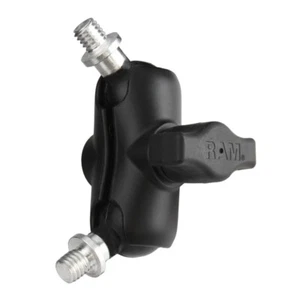 Brazo de enchufe doble corto de montaje RAM con doble 3/8" - 16 postes roscados y bola de 1" - Imagen 1 de 1