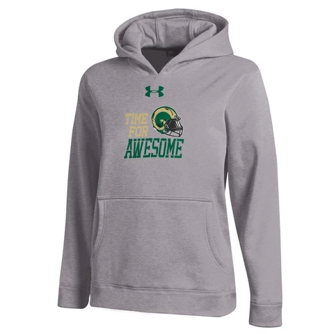 Youth Heather Gray Colorado State Rams Under Armour Hoodie Cover