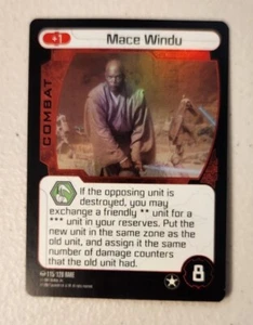 2007 MACE WINDU HOLO RARE Star Wars 115/120 pocket model trading card game - Picture 1 of 2