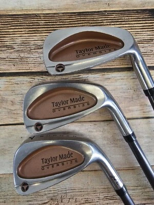 Juego de 3 ejes de burbuja TaylorMade quemador de gran tamaño 5-7 M-70 PLUS RH Foto 1 de 4