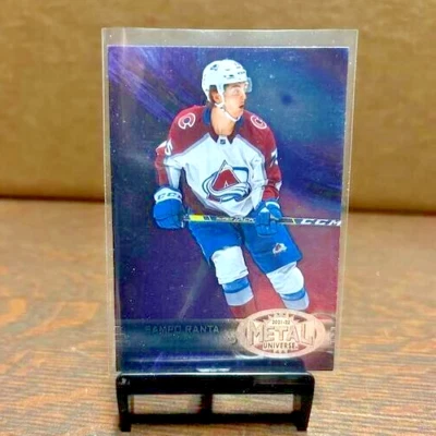 2021-22 Skybox Metal Universe Hockey 97-98 Retro Rookie Sampo Ranta R-33 Avs RC - Image 1 of 2