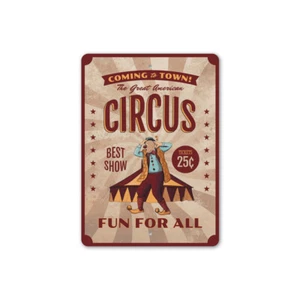Letrero de metal de circo de Coming to Town - Imagen 1 de 4