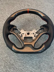 NEW Custom Real Carbon Fiber Sport Flat Steering Wheel For Honda Type R FK2 - Picture 1 of 1