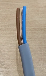 Twin and Earth Flat Grey Cable Range 6242Y 6243Y - Picture 1 of 8