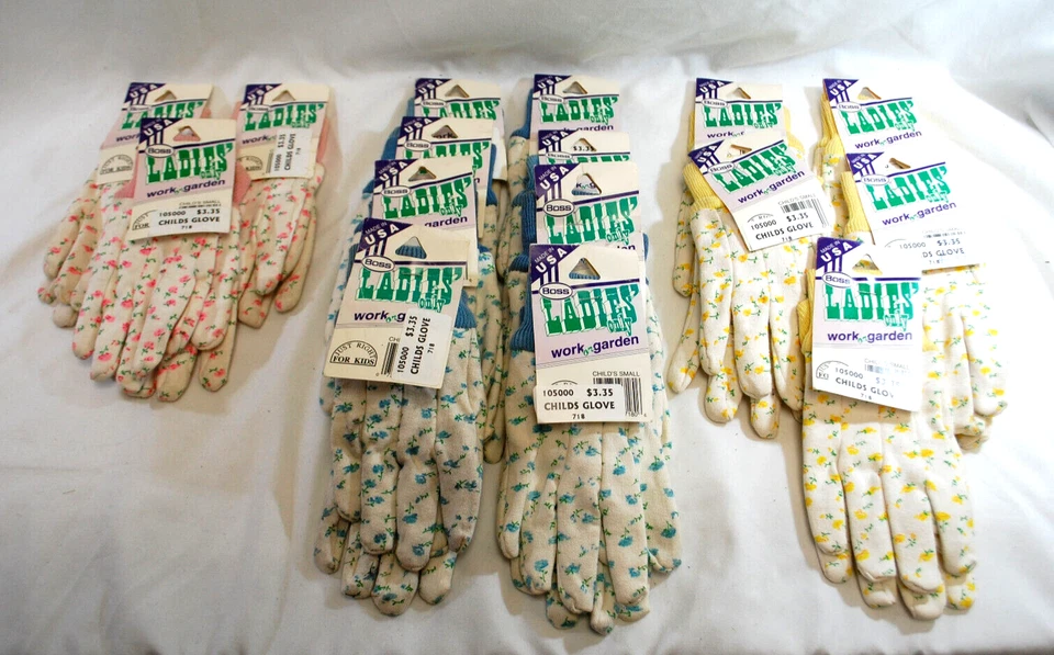 Guantes de jardín Boss Childs Jersey #718 como madre como hija 16 pares T1257 Foto 1 de 4