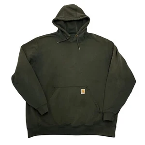 Carhartt Midweight Hoodie Sweatshirt Black Mens XL Loose Fit Logo K121 - Picture 1 of 13