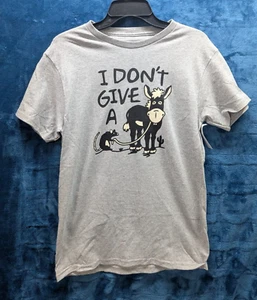 I Don't Give a Rats Ass Jackass Funny College Sarcastic Men's Tee Shirt Small - Picture 1 of 4