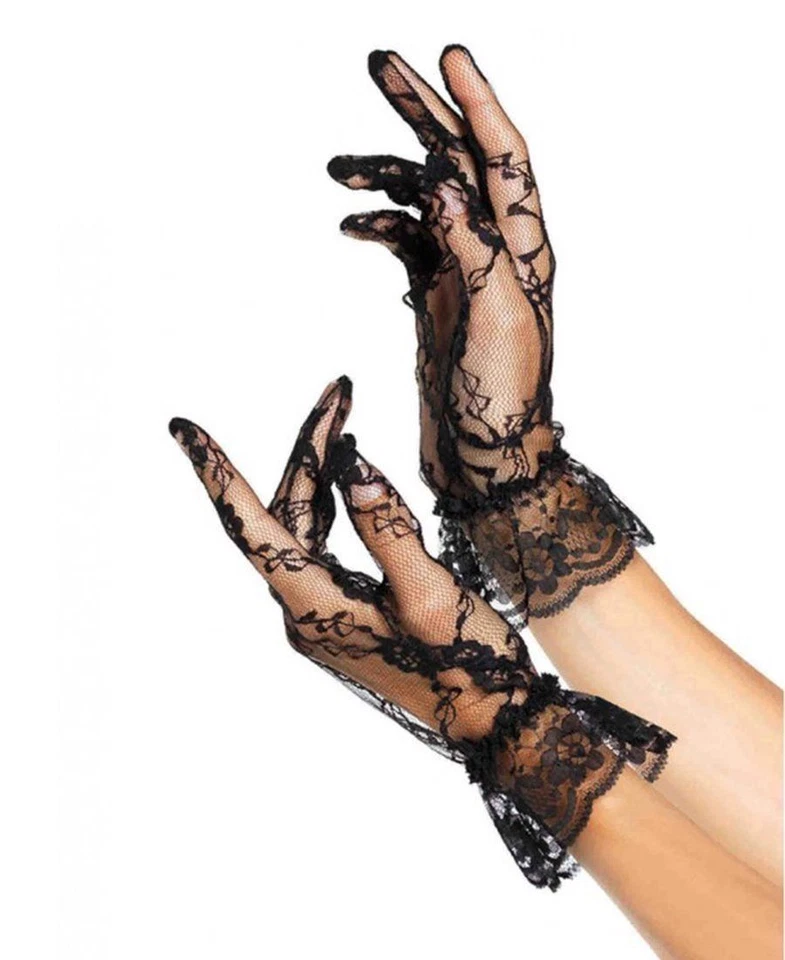 Leg Avenue G1260 蕾丝手腕长度荷叶边手套 — 第 1/1 张图片