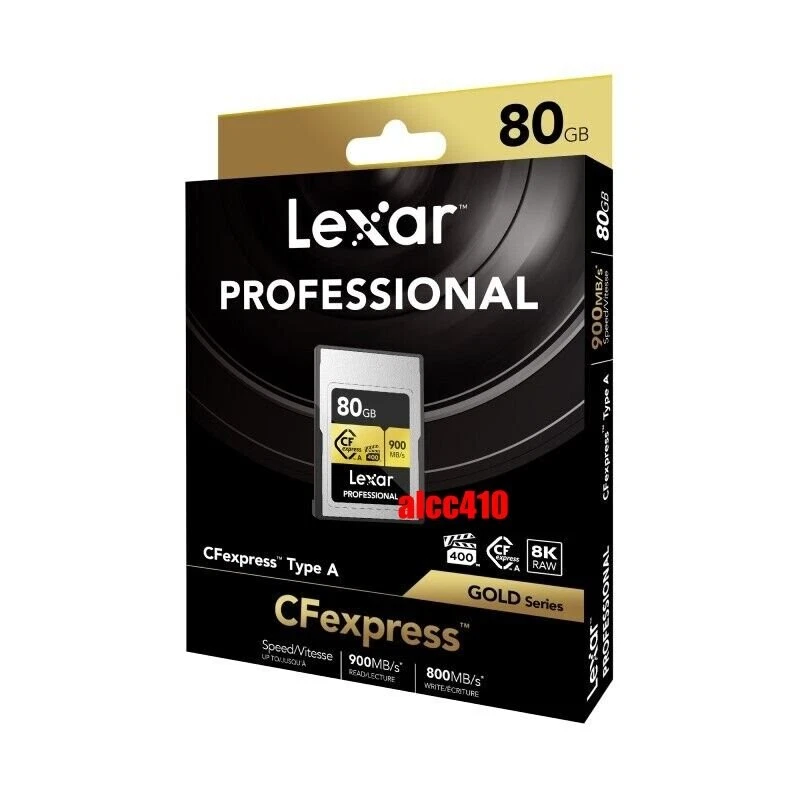 Lexar Professional 80GB CFexpress Type A Memory Card LCAGOLD080G AU - Image 1 of 1