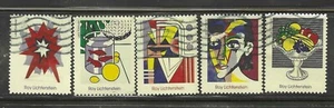 US Sc# 5792-5796 ROY LICHTENSTEIN ART SET of 5 USED OFF PAPER SOUND - Picture 1 of 1