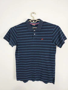 Vintage Nike Golf Polo Shirt Button Mens Blue Stripes 100% Cotton Size XL - Picture 1 of 4