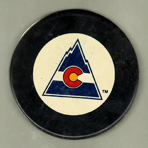 COLORADO ROCKIES 1976-1982 NHL NOSTALGIA PUCK Defunct team 2003 back #dfan28#GE6 Cover