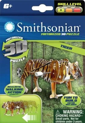 NEW SMITHSONIAN MUSEUM MOTORIZED 3D PUZZLE SAFARI SERIES: TIGER 69721 - image 1 of 2