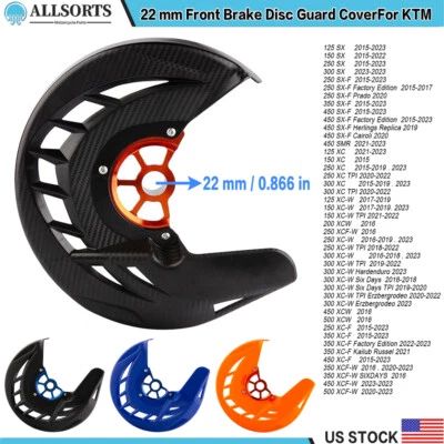 Front Brake Disc Guard Cover 22mm For KTM 125 250 350 SX XC W 450 EXC 2015-2024 - Image 1 of 4