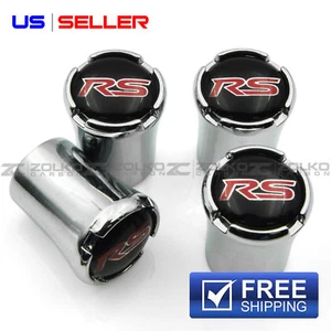 CHEVY CHEVROLET CAMARO RS VALVE STEM CAPS WHEEL TIRE CHROME VT21 - US SELLER  - Picture 1 of 10