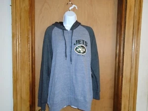 New York Jets Women's Full Zip Lightweight Hooded Sweatshirt Jacket XL NWT - Picture 1 of 3