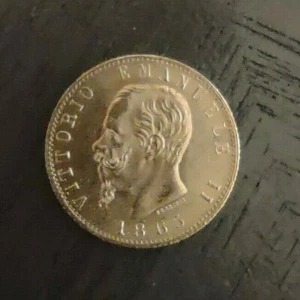 1865 Italy Gold 20 Lire - Vittorio Emanuele - Picture 1 of 3