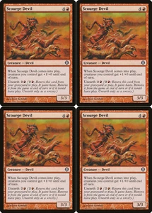 Scourge Devil X4 Shards of Alara MTG Magic the Gathering Excellent 2Fire Games - Picture 1 of 1