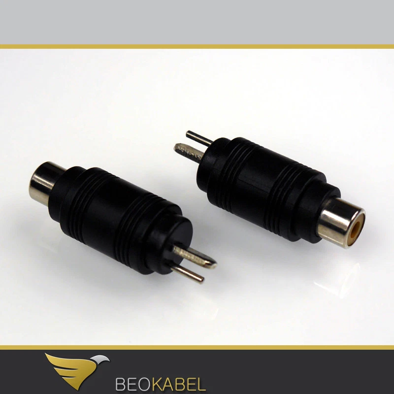 2x Lautsprecher Stecker für B&O BANG & OLUFSEN BeoLink Passive auf Cinch wandeln - Bild 1 von 1