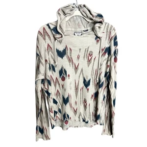 Volcom T Shirt Hoodie Aztec Cotton Comfort Sz M Casual Tribal Indie Y2K Retro - Picture 1 of 12