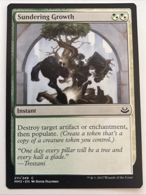 MTG Modern Masters 2017 Sundering Growth 211/249 LP - Image 1 of 2