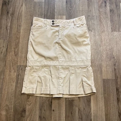 Vintage American Eagle Outfitters Corduroy Tan Skirt Size 0 Y2K - Image 1 of 4