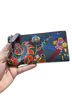 Cartera Larga Vivienne Westwood Flor Tigre en Esmalte y Cuero Rara Foto 1 de 4