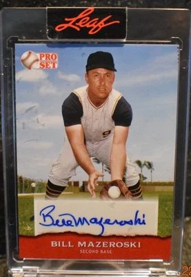 2022 Leaf Pro Set Bill Mazeroski Pittsburgh Pirates Signed Auto Autograph - Image 1 of 2
