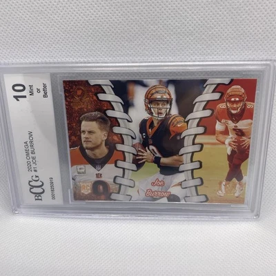 2020 Chronicles Omega Joe Burrow Bengals RC #O-1 CSG 10 - Image 1 of 2
