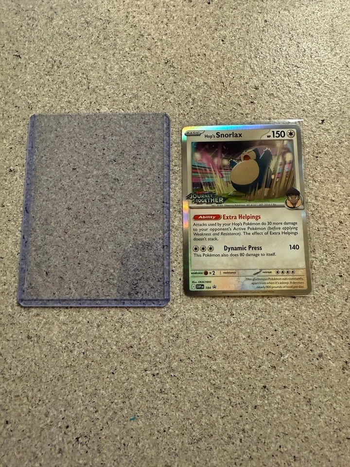 Holo Hop's Snorlax - (Prerelease) 184 Promo SV: Scarlet & Violet Promo Card. NM - Image 1 of 4