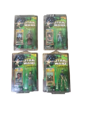 Star Wars Poder del Jedi 3,75" Figura Lote 4 Droide de Batalla Leia Shmi Mas 2000 Foto 1 de 4