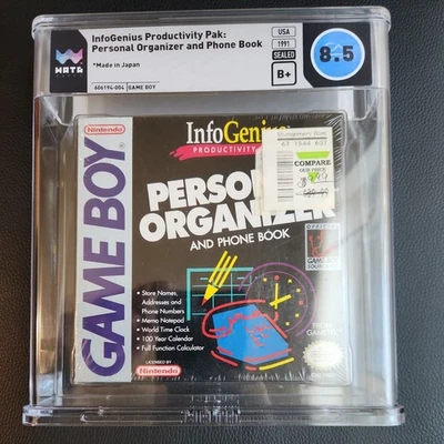 InfoGenius Personal Organizer and Phone Book Nintendo Game Boy sealed WATA 8.5  - Image 1 of 2
