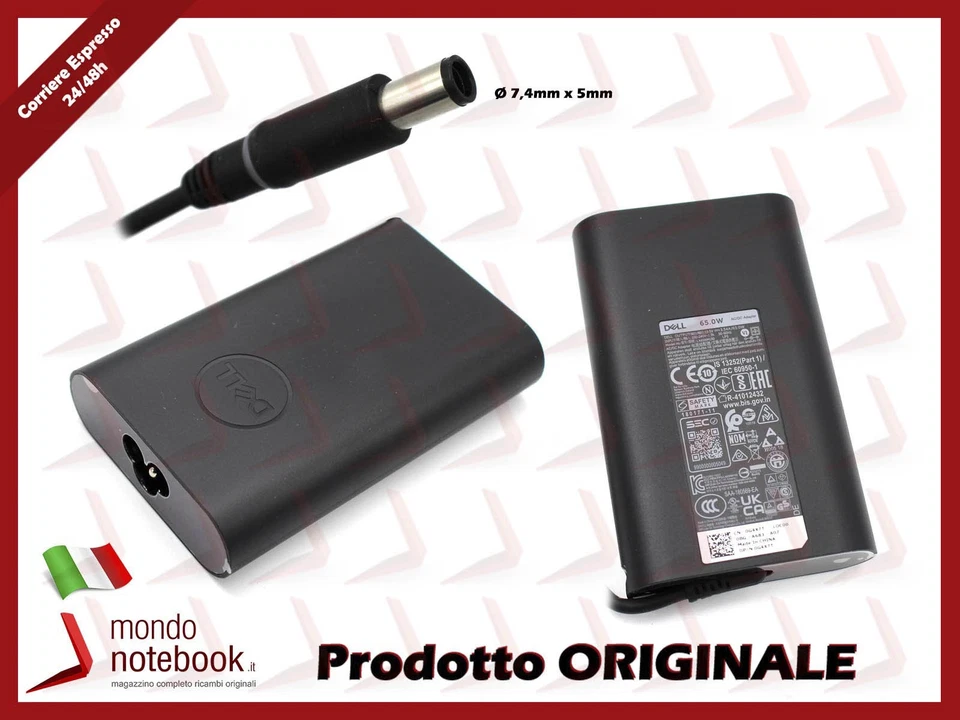 Original DELL 65W Netzteil 19,5V 3,34A (7,4x5)mm für Inspiron 1750 - Bild 1 von 1