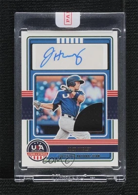2023 Panini USA Baseball Stars & Stripes Materials Prime /25 Jack Hurley Auto - Image 1 of 2