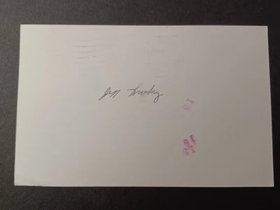 Jeff Bronkey Signed Government Postcard GPC - Rangers, Brewers - Image 1 of 2