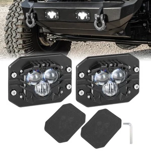 Luces LED blancas con almohadilla EVA para Jeep Wrangler Gladiator Ford Bronco ATV UTV - Imagen 1 de 7